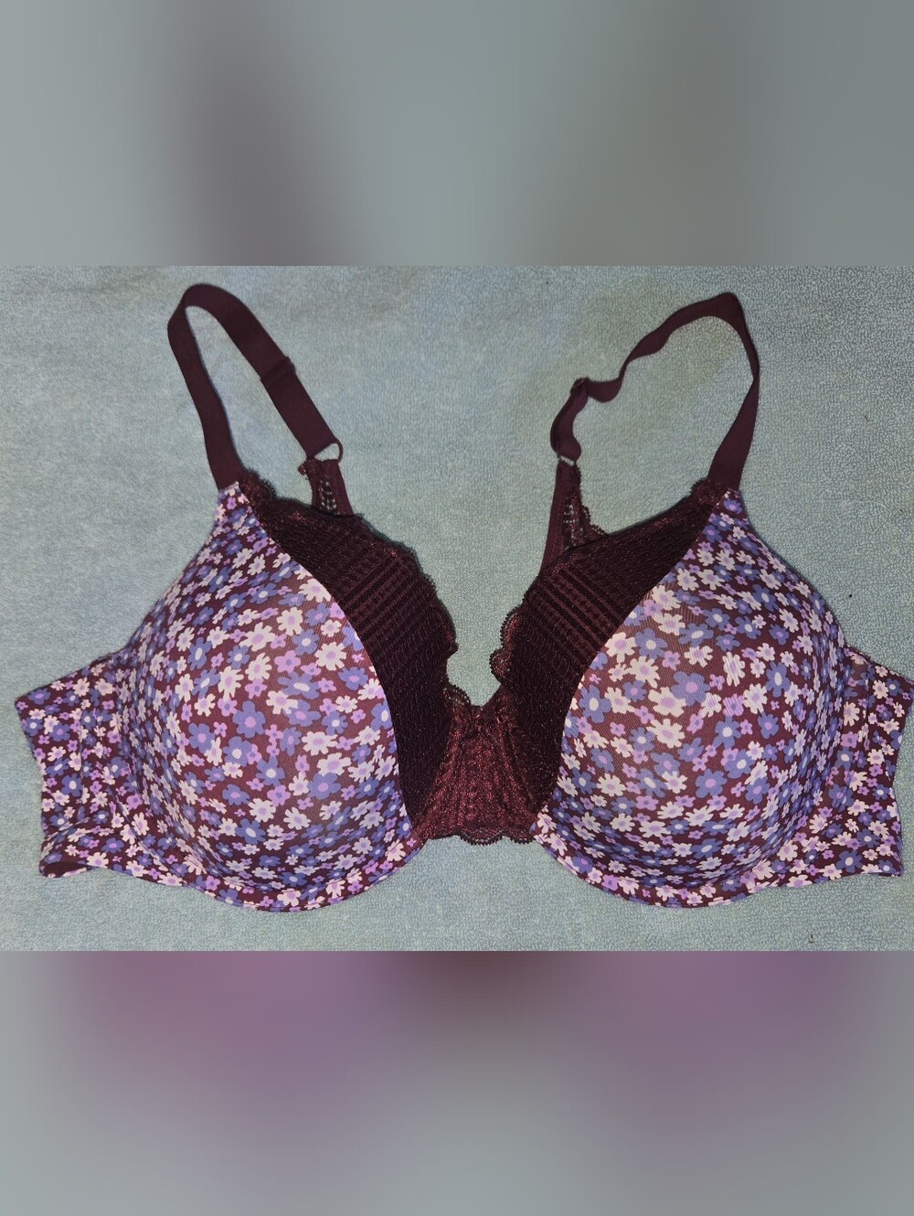 Maidenform Floral Print Bra Sz 40C